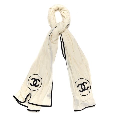 blanc white chanel|black and White Chanel scarf.